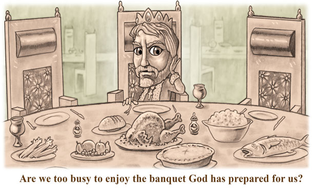 Christian feast with God