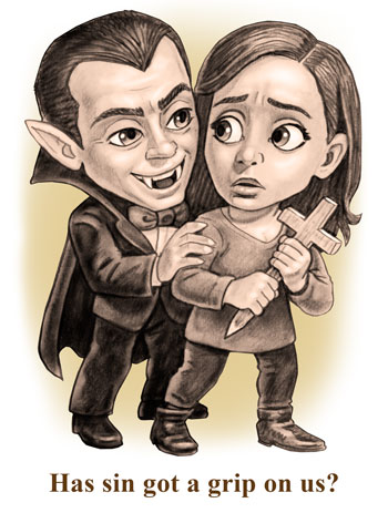Christian Illustrations Vampire as sin